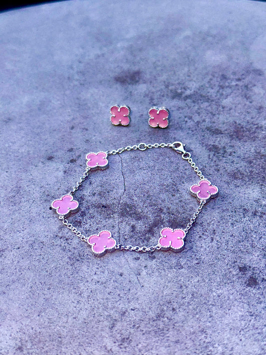 The Pink Wealthy Clover Set